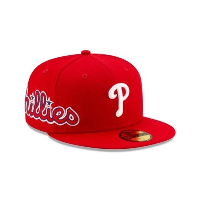 Sapca New Era Philadelphia Phillies MLB Slant 59FIFTY Fitted - Rosii